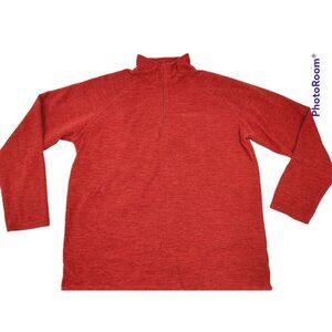 Mountain Warehouse‎ Snowdon Mens Micro Fleece Pullover 2XL Red 1/4 Zip